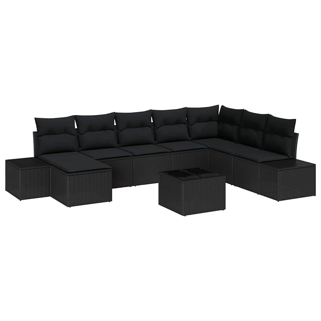 Tuin Sofa Set 9 st poly rattan