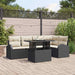 Tuin Sofa Set met opslag 6 pcs Zwart en Crème poly rattan