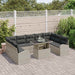 Tuin Sofa Set 10 st Licht Grijs en Grijs poly rattan