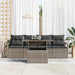 Tuin Sofa Set 5 st 4-Aantal zitplaatsen Grijs poly rattan