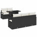 Tuin Sofa Set 6 st 5-Aantal zitplaatsen Zwart poly rattan