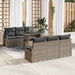 Tuin Sofa Set 7 st 6-Aantal zitplaatsen Grijs poly rattan