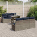 Tuin Sofa Set 7 st 6-Aantal zitplaatsen Grijs poly rattan