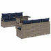 Tuin Sofa Set 7 st 6-Aantal zitplaatsen Grijs poly rattan