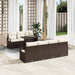 Tuin Sofa Set 8 st 7-Aantal zitplaatsen Bruin en Crème