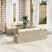 Tuin Sofa Set 8 st 7-Aantal zitplaatsen Beige en Crème
