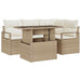 Tuin Sofa Set 5 st 4-Aantal zitplaatsen Beige en Crème