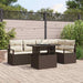 Tuin Sofa Set 6 st 5-Aantal zitplaatsen Bruin en Crème