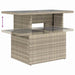 Tuin Sofa Set 7 st Lichtgrijs poly rattan
