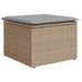Tuin Sofa Set 9 st Beige en Licht Grijs poly rattan