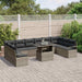 Tuin Sofa Set 11 st 10-Aantal zitplaatsen Grijs poly rattan