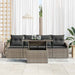 Tuin Sofa Set 5 st Grijs poly rattan