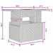 Tuin Sofa Set 5 st 4-Aantal zitplaatsen Bruin en Rood Poly riet