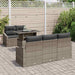 Tuin Sofa Set 6 st Grijs poly rattan