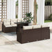 Tuin Sofa Set 7 st Bruin en Crème poly rattan