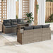 Tuin Sofa Set 7 st Grijs poly rattan