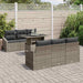 Tuin Sofa Set 7 st Grijs poly rattan