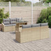 Tuin Sofa Set 7 st Beige en Licht Grijs poly rattan