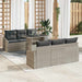Tuin Sofa Set 7 st Lichtgrijs poly rattan