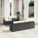 Tuin Sofa Set 8 st Zwart en Crème poly rattan