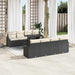 Tuin Sofa Set 7 st Zwart en Crème poly rattan
