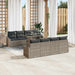 Tuin Sofa Set 7 st Grijs poly rattan