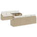 Tuin Sofa Set 7 st Beige en Crème poly rattan