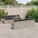 Tuin Sofa Set 7 st Lichtgrijs poly rattan
