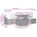 Tuin Sofa Set 6 st Bruin en Rood poly rattan