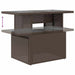 Tuin Sofa Set 6 st Bruin en Rood poly rattan