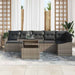 Tuin Sofa Set 7 st Grijs poly rattan