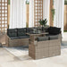 Tuin Sofa Set 9 st Grijs poly rattan