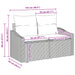 Bankstel 7 st Bruin en Rood Poly riet