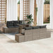 Bankstel 7 st Grijs poly rattan