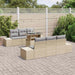 Bankstel 7 st Beige en Licht Grijs poly rattan