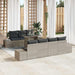 Bankstel 8 st Lichtgrijs poly rattan