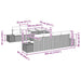 Tuin Sofa Set 9 st Beige en Crème poly rattan