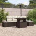 Tuin Sofa Set 6 st Bruin en Crème poly rattan