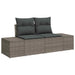 Tuin Sofa Set 6 st Grijs poly rattan