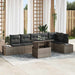 Tuin Sofa Set 7 st Grijs poly rattan