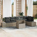 Tuin Sofa Set 7 st Lichtgrijs poly rattan