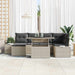 Tuin Sofa Set 7 st Lichtgrijs poly rattan