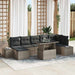 Tuin Sofa Set 8 st Grijs poly rattan