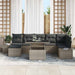 Tuin Sofa Set 8 st Grijs poly rattan