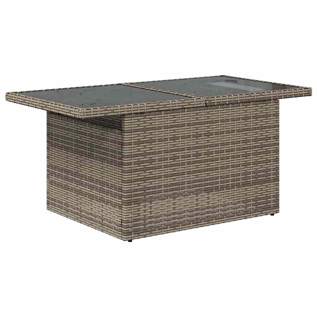 Tuin Sofa Set 8 st Grijs poly rattan