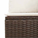 Tuin Sofa Set 11 st Bruin en Crème poly rattan