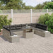 Tuin Sofa Set 11 st Lichtgrijs poly rattan