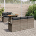 Tuinbankenset 6 st Grijs poly rattan