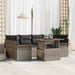 Tuin Sofa Set 7 st Grijs