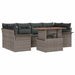 Tuin Sofa Set 7 st Grijs